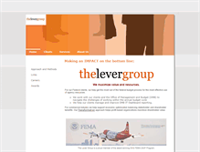 Tablet Screenshot of levergroup.com